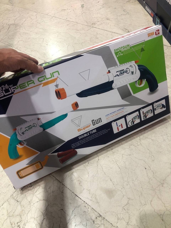 تفنگ شاتگان پوکه پران تیر اسفنجی بزرگ