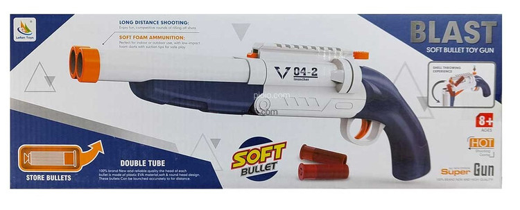 تفنگ پوکه پران تیر اسفنجی دولول خارجی مدل 9950